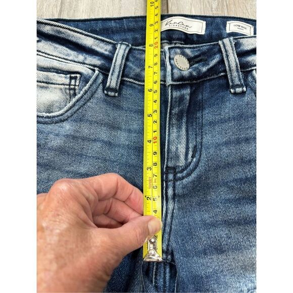 KanCan signature distressed low rise skinny jeans size 24 - Picture 9 of 12